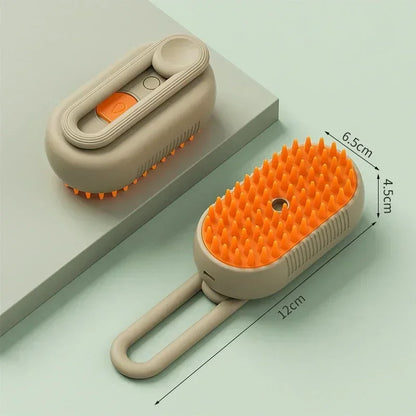 PetMist™  3-in-1 Haustierpflegebürste – Dampfbürste für Katzen & Hunde, Elektrische Sprüh-Haarbürste