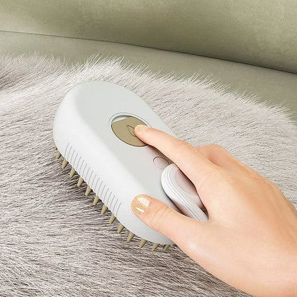 PetMist™  3-in-1 Haustierpflegebürste – Dampfbürste für Katzen & Hunde, Elektrische Sprüh-Haarbürste
