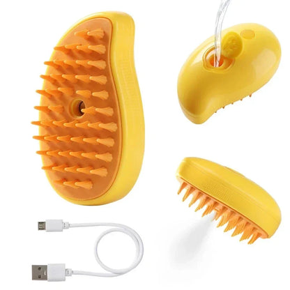 PetMist™  3-in-1 Haustierpflegebürste – Dampfbürste für Katzen & Hunde, Elektrische Sprüh-Haarbürste